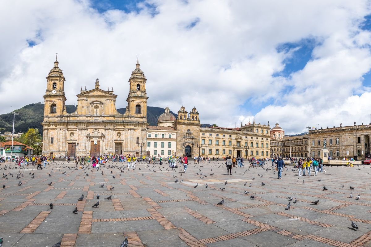 Plaza de Bolívar and the Primary Cathedral of Bogotá